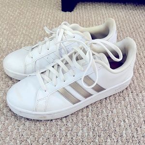 Adidas womens white sneakers